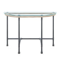 Brantley Clear Glass & Sandy Table