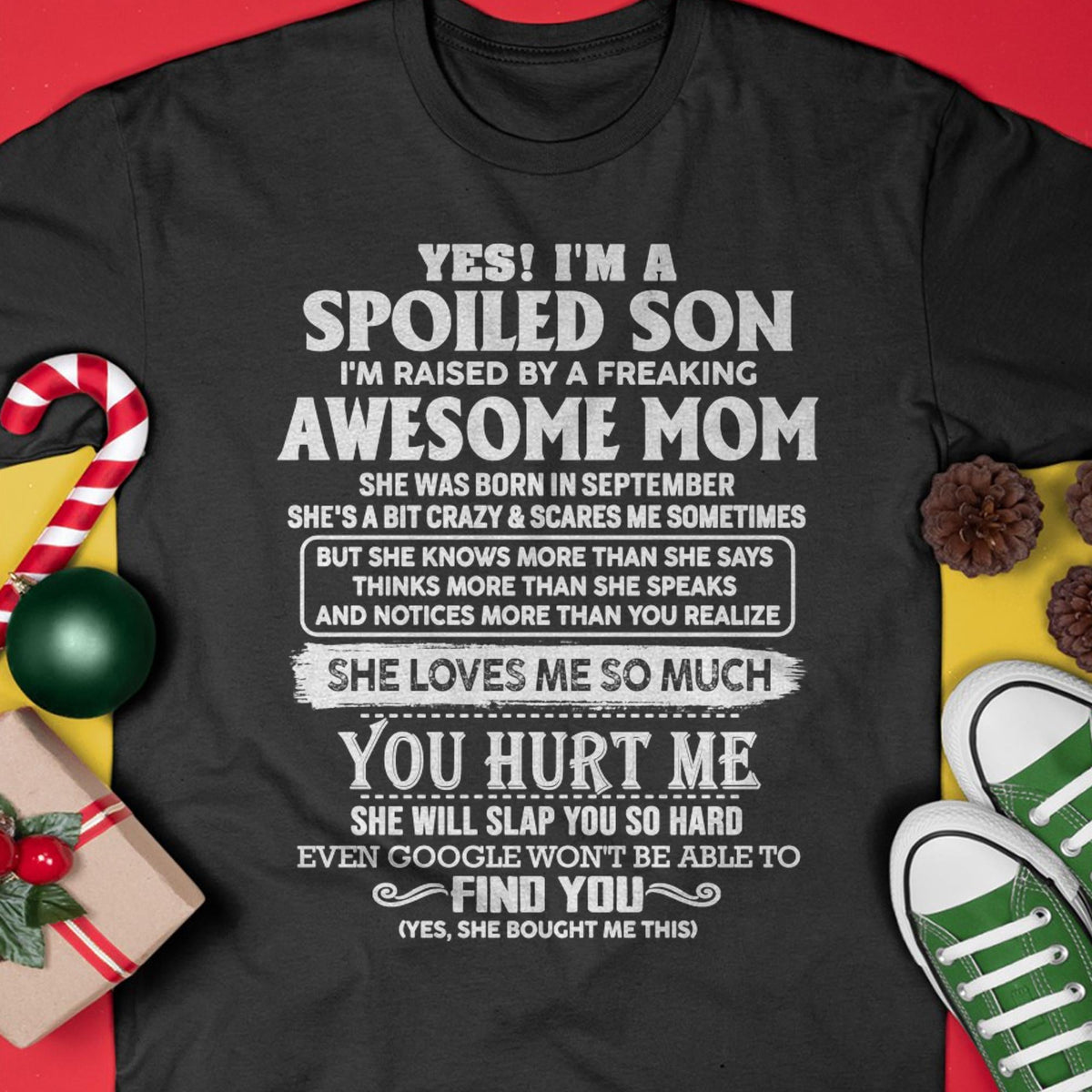 September - Awesome Mom - Perfect Gift For Son From Mom - NGHL09 (SKU05-47-09)