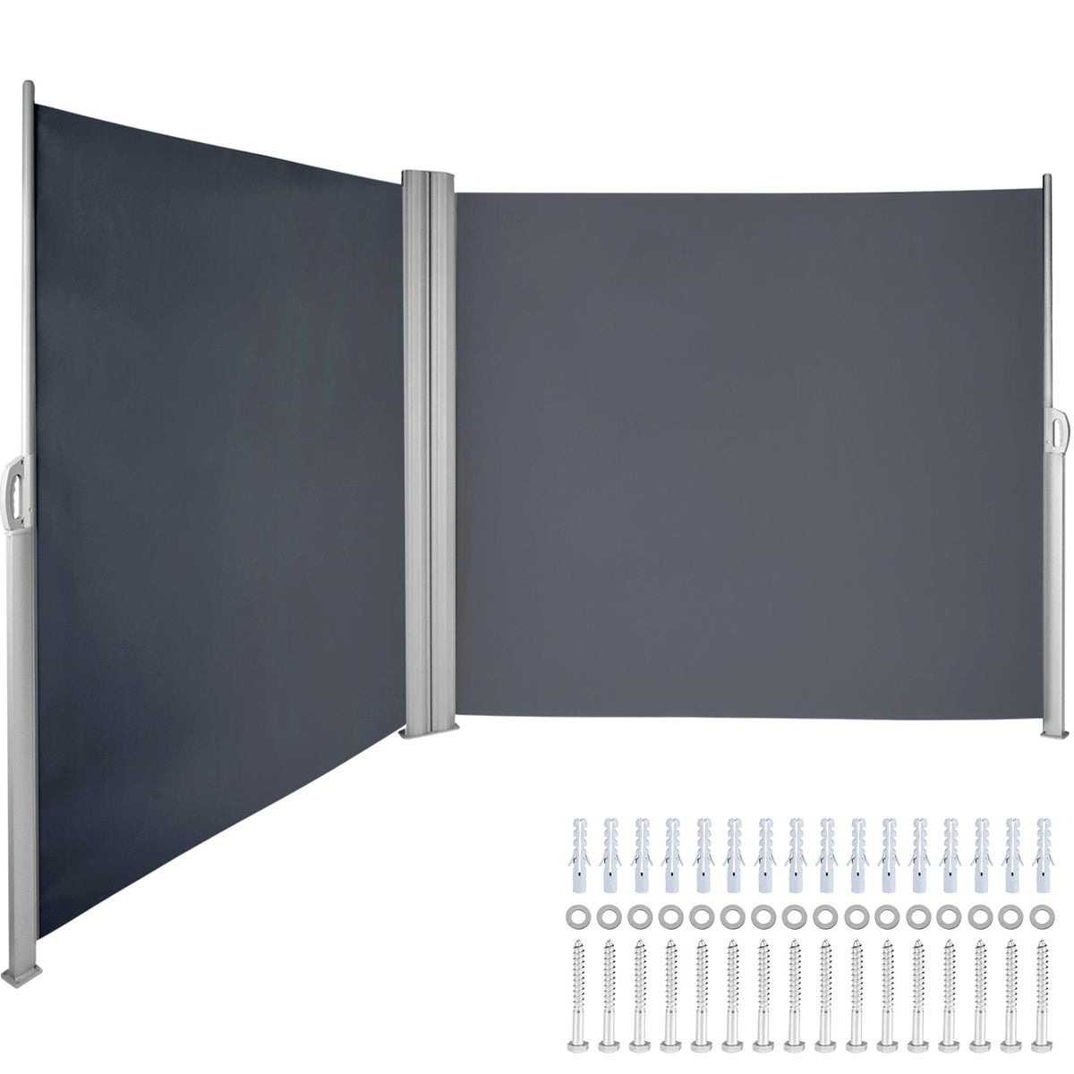 Retractable Side Awning 71''x 236'' Aluminum