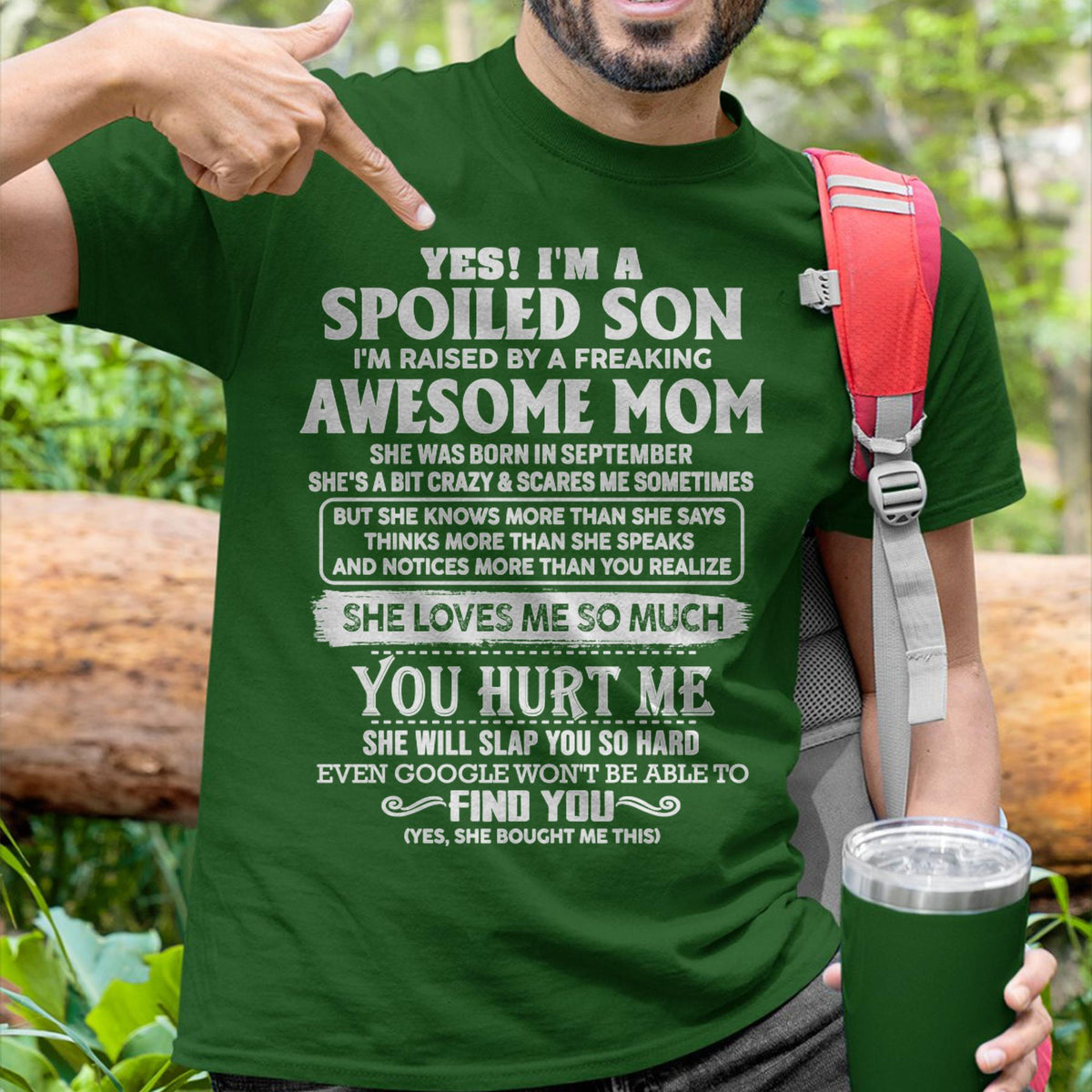 September - Awesome Mom - Perfect Gift For Son From Mom - NGHL09 (SKU05-47-09)