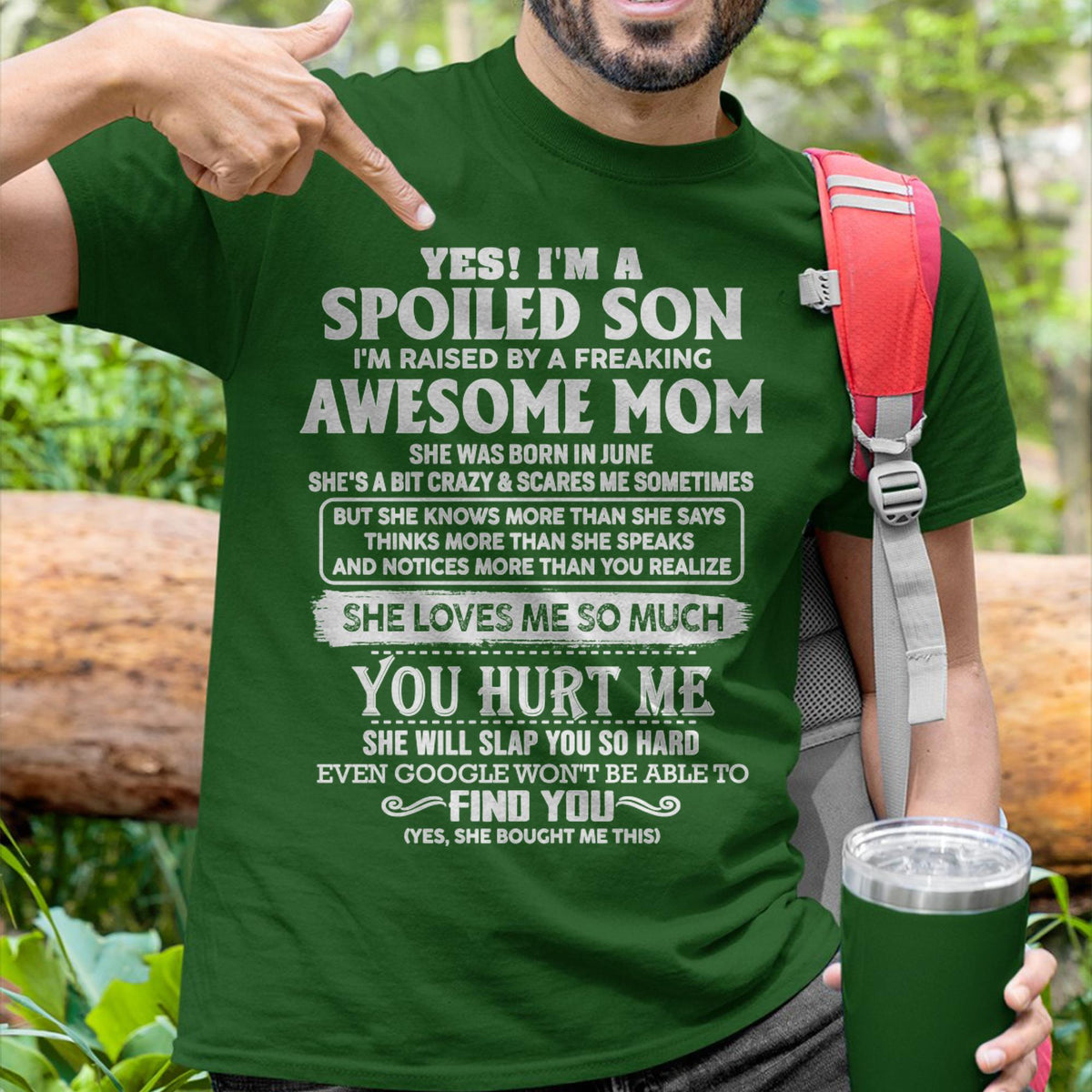 June - Awesome Mom - Perfect Gift For Spoiled Son From Mom - NGHL06 (SKU05-47-06)