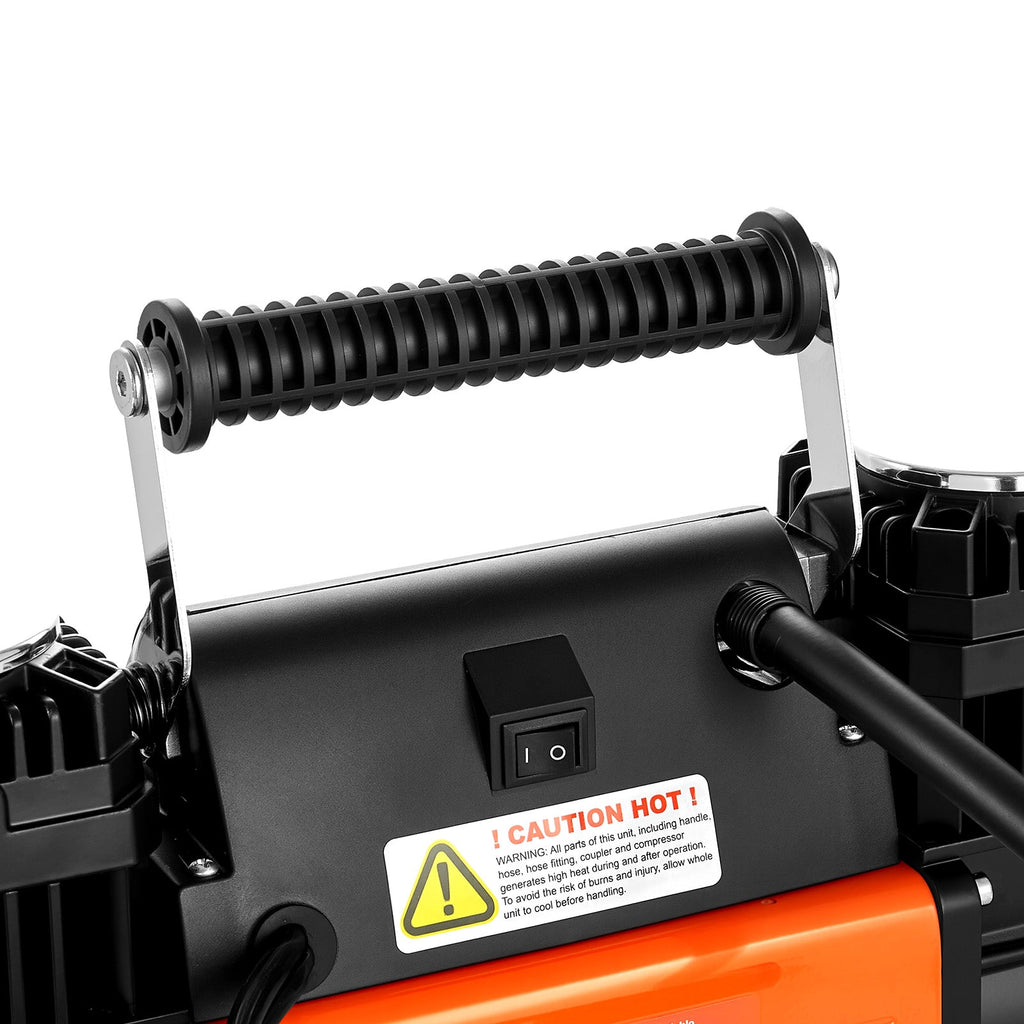Dual-Cylinder Heavy Duty Air Compressor, 10.6CFM