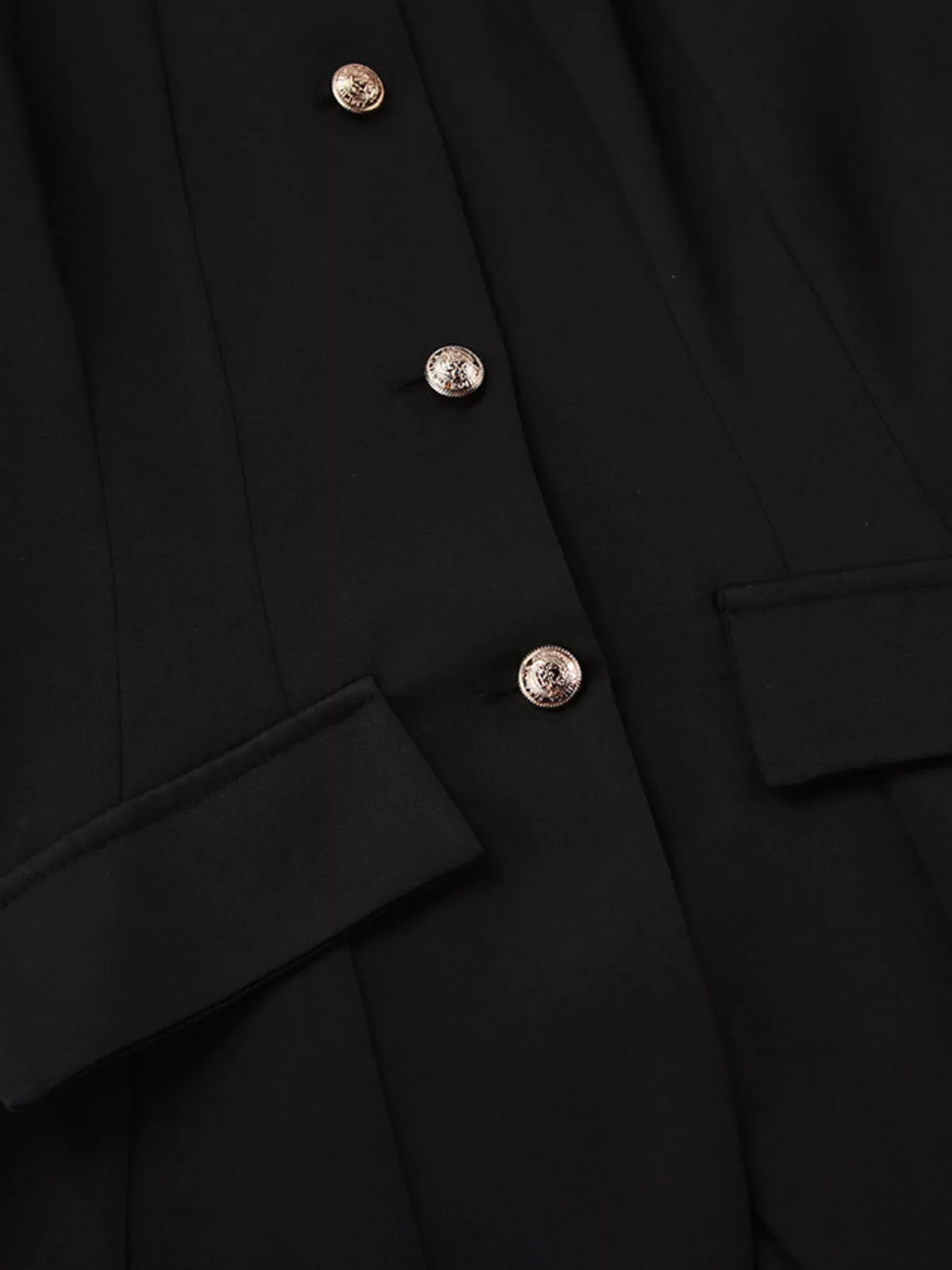 Elegant Stand Collar Blazer and Mini Skirt Set