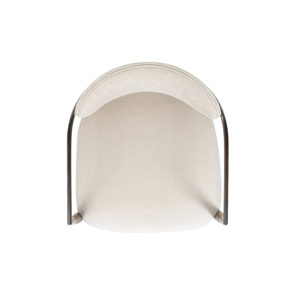 Artemis Mixed Material Upholstered Dining Arm Chair