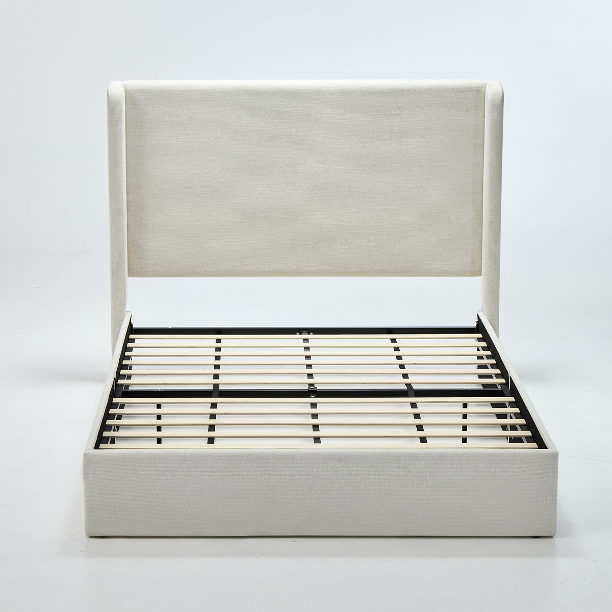 Carmen Upholstered Wingback Bed