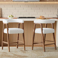 26'' Seat Height Bar Stools with Back, Set of 2