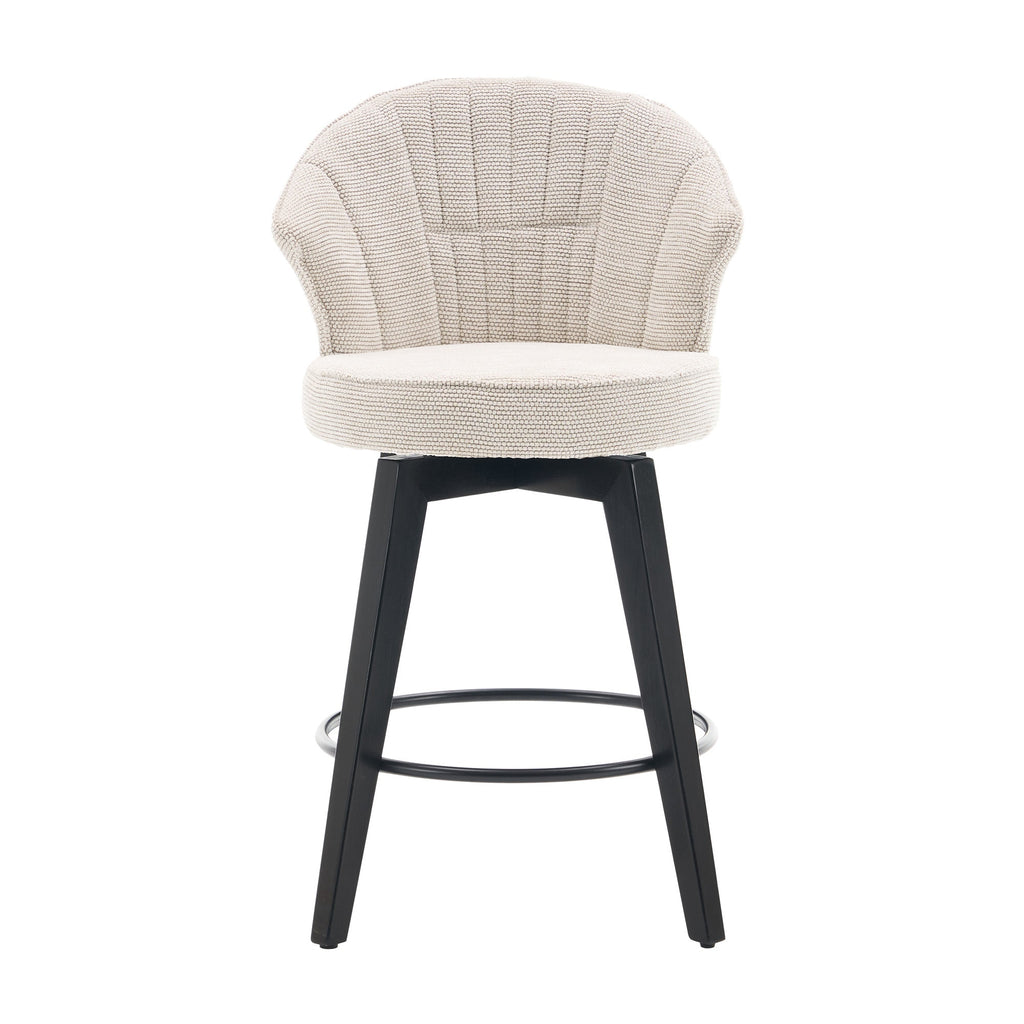 Wing Back Swivel Bar Stools Set of 2