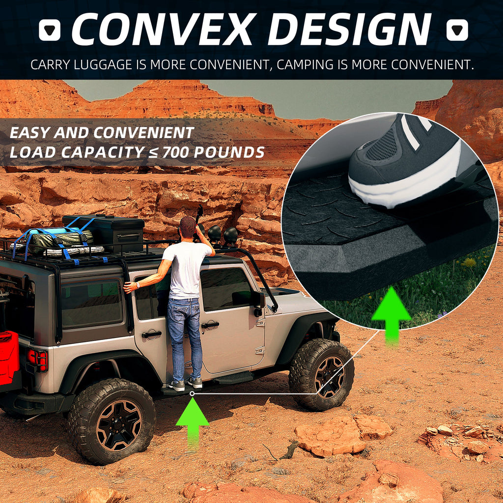 Running Boards For 07-18 Jeep Wrangler JK JKU 4 Doors