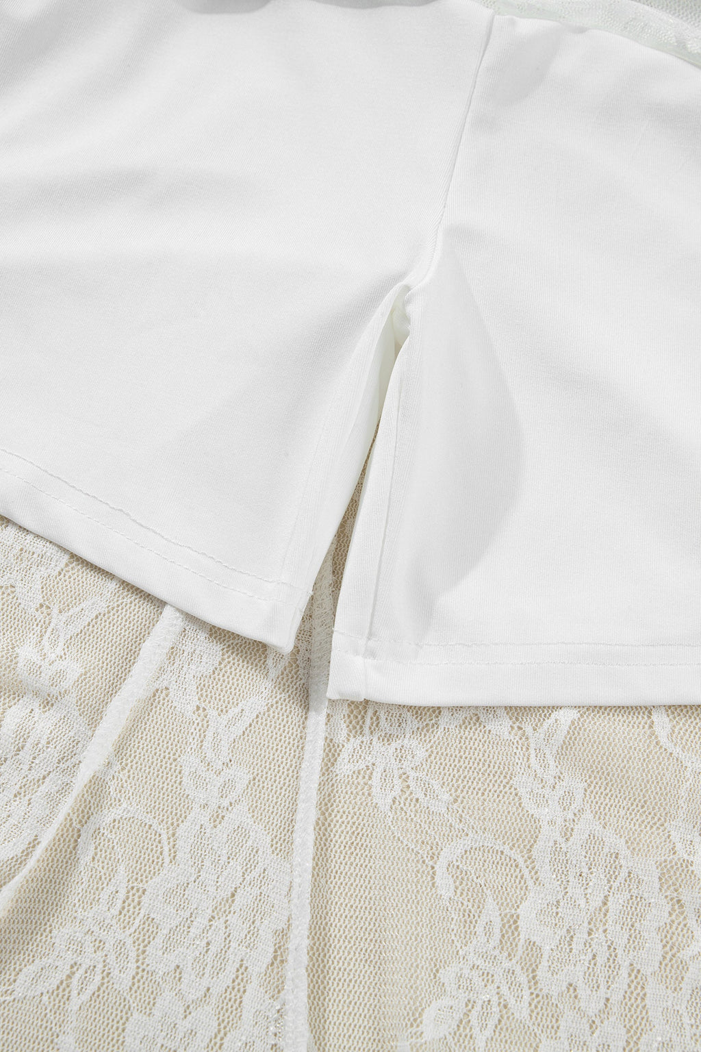 Floral Sheer Lace Flowy Maxi Skirt