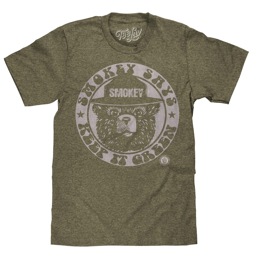 Smokey Bear Keep it Green Logo T-Shirt - Green