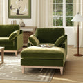 Pasadena Modern Farmhouse Chaise Lounge Chair, Olive