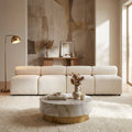 Evelyn 4-Piece Modular Free Combination Sectional Chenille Sofa Couch
