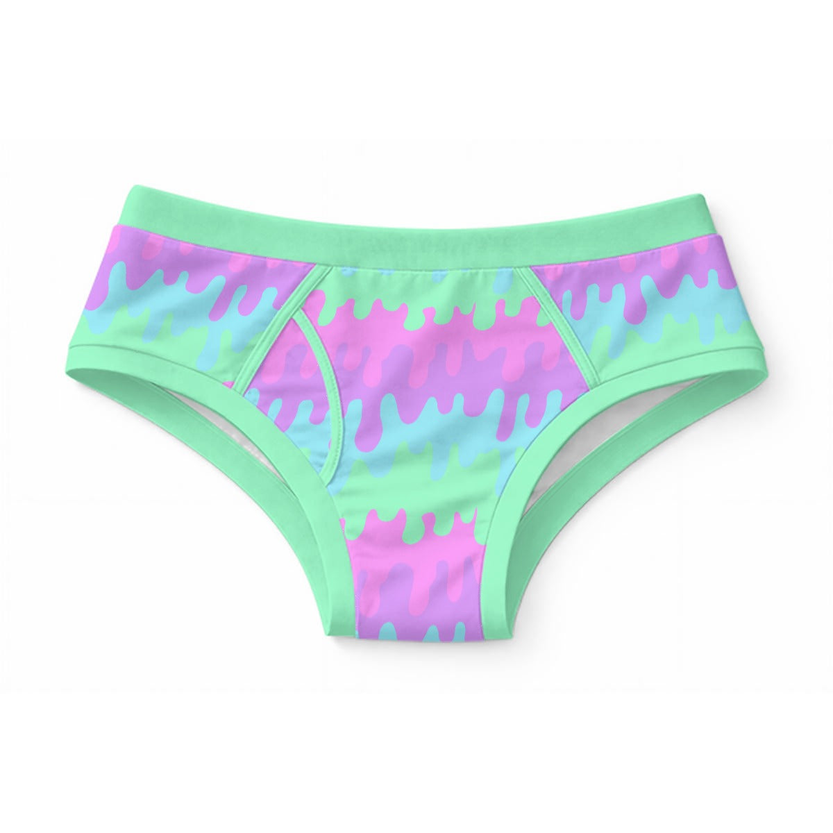 Pastel Drip Men's Cotton Undies