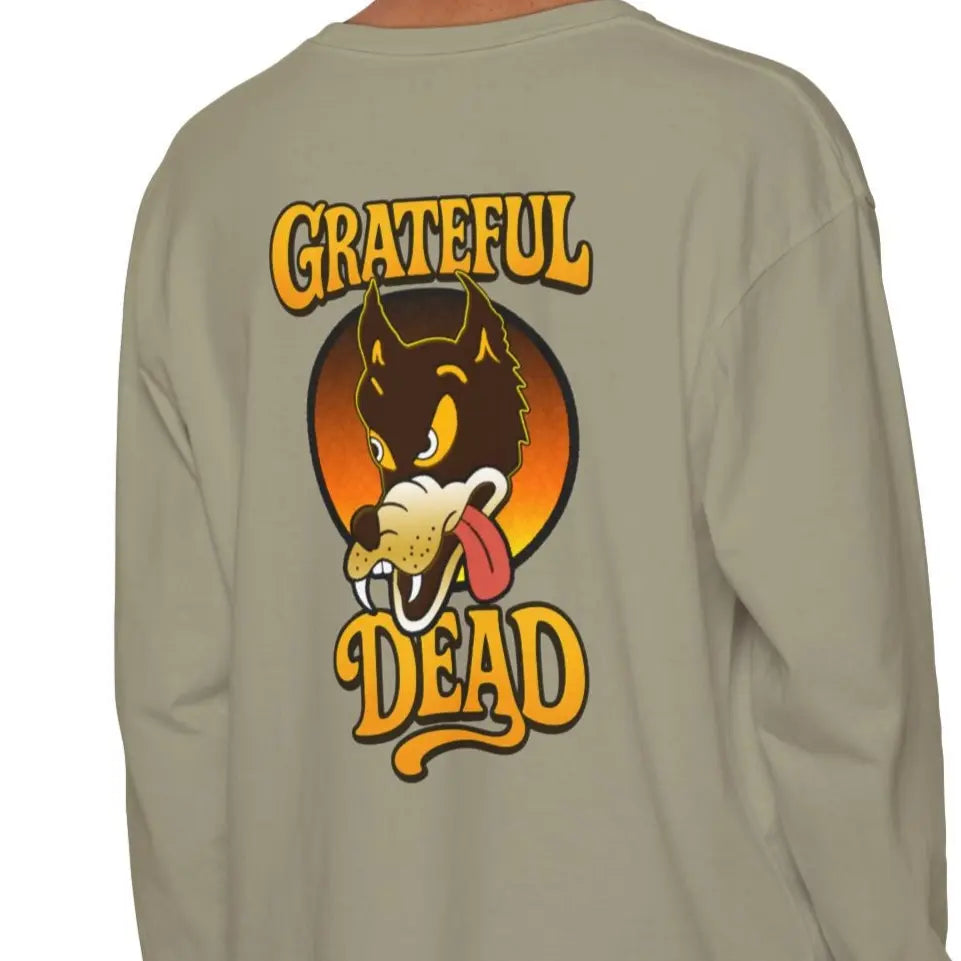 The Wolf Vineyard Collection Garment-Dyed Two-Sided Long Sleeve