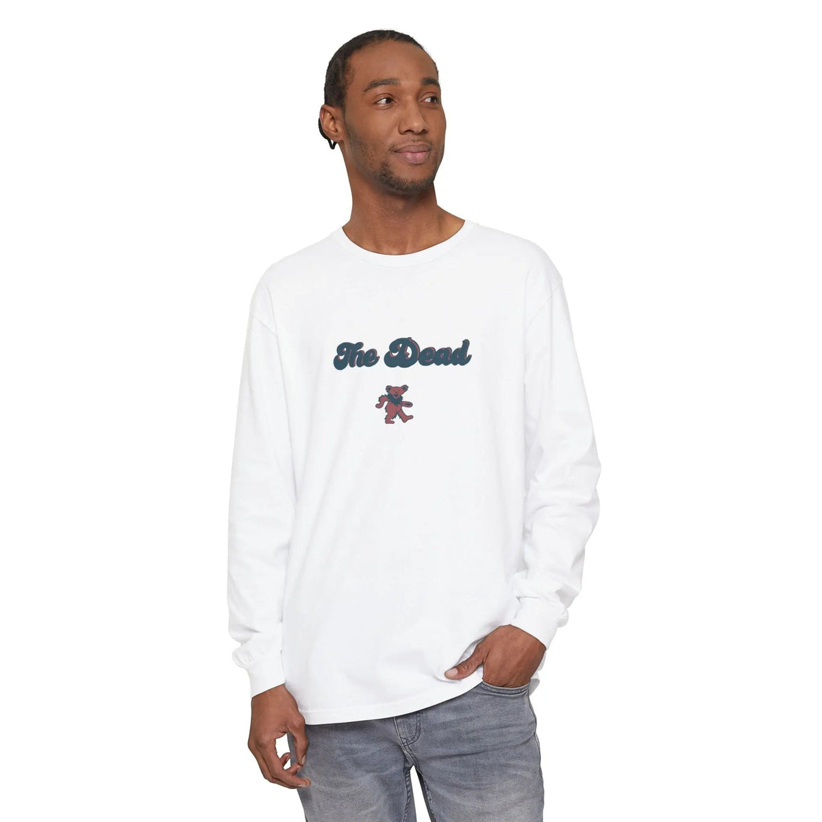 The Dead Dancing Bear Garment-Dyed Long Sleeve T-Shirt