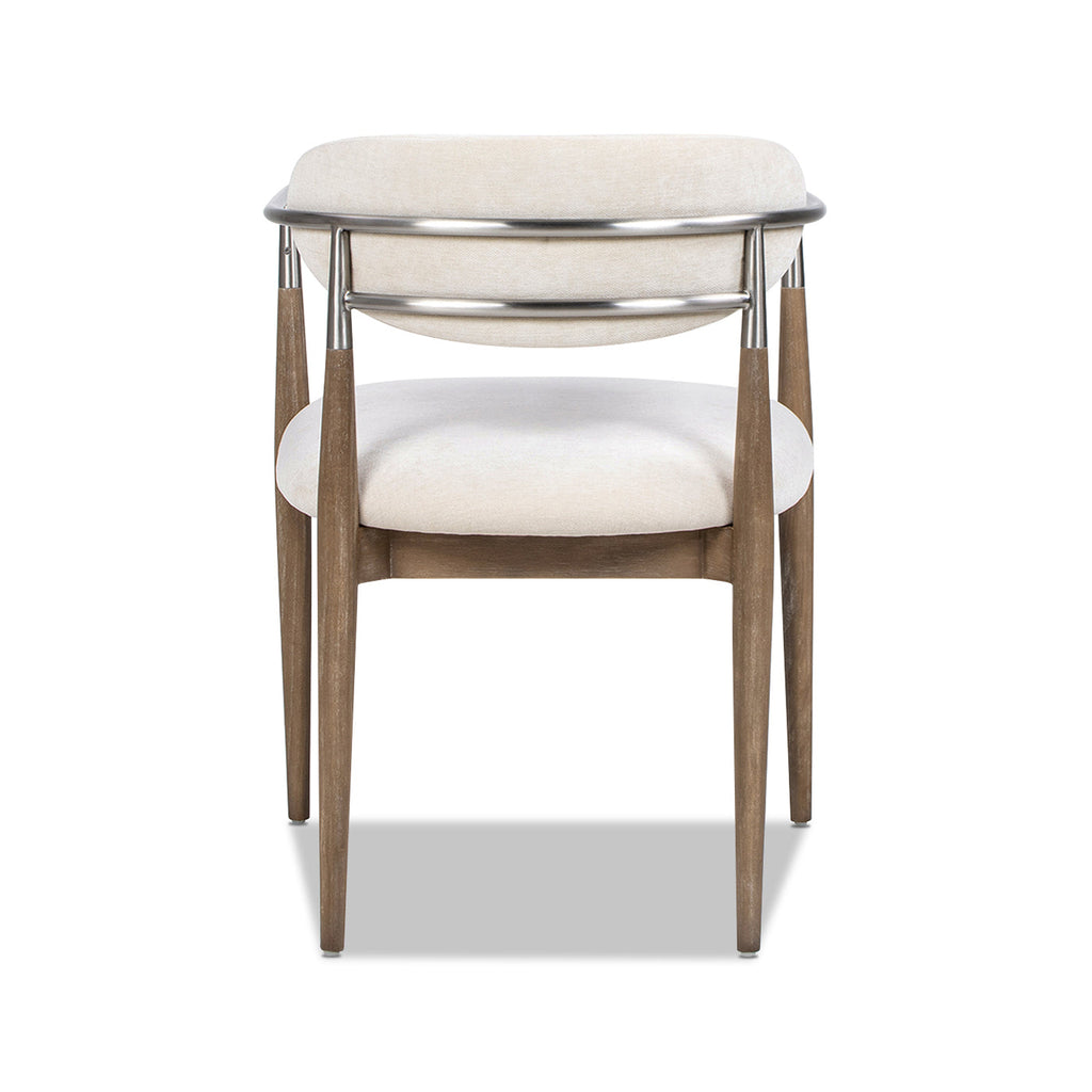 Artemis Mixed Material Upholstered Dining Arm Chair