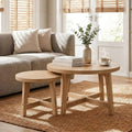 Set of 2 Round Nesting Coffee Tables