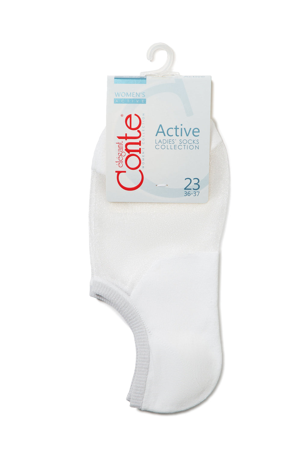 Cotton Ankle Socks Conte Active - Inserts Of Transparent Mesh