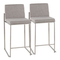 Contemporary High Back Counter Stool