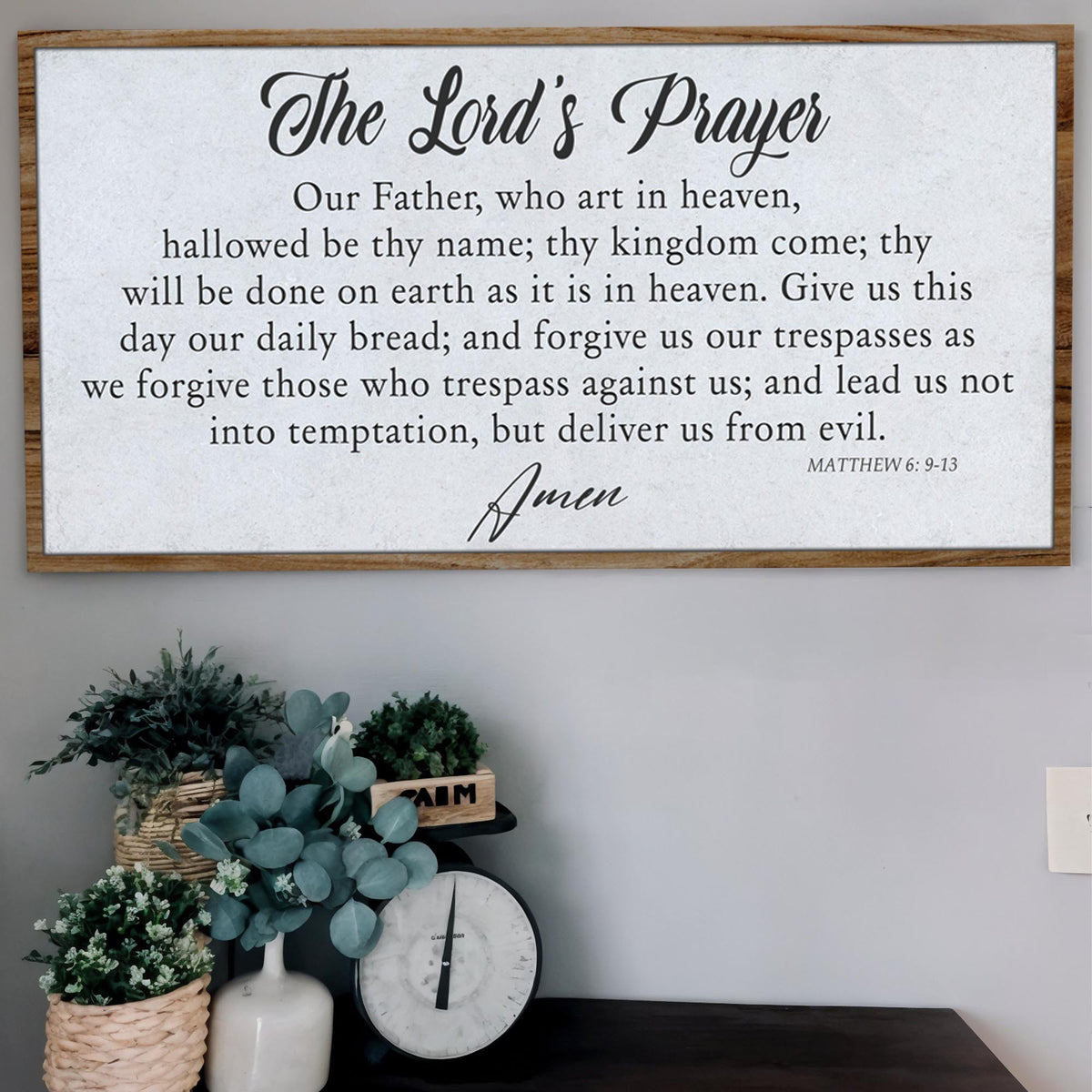 The Lord's Prayer Faith Sign II