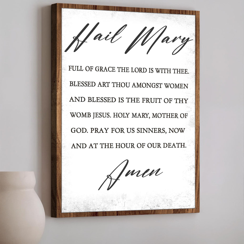 The Hail Mary Faith Sign
