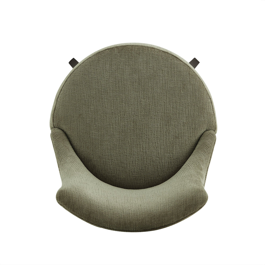 Lucia Wood Upholstered Chenille Barstool in Leaf