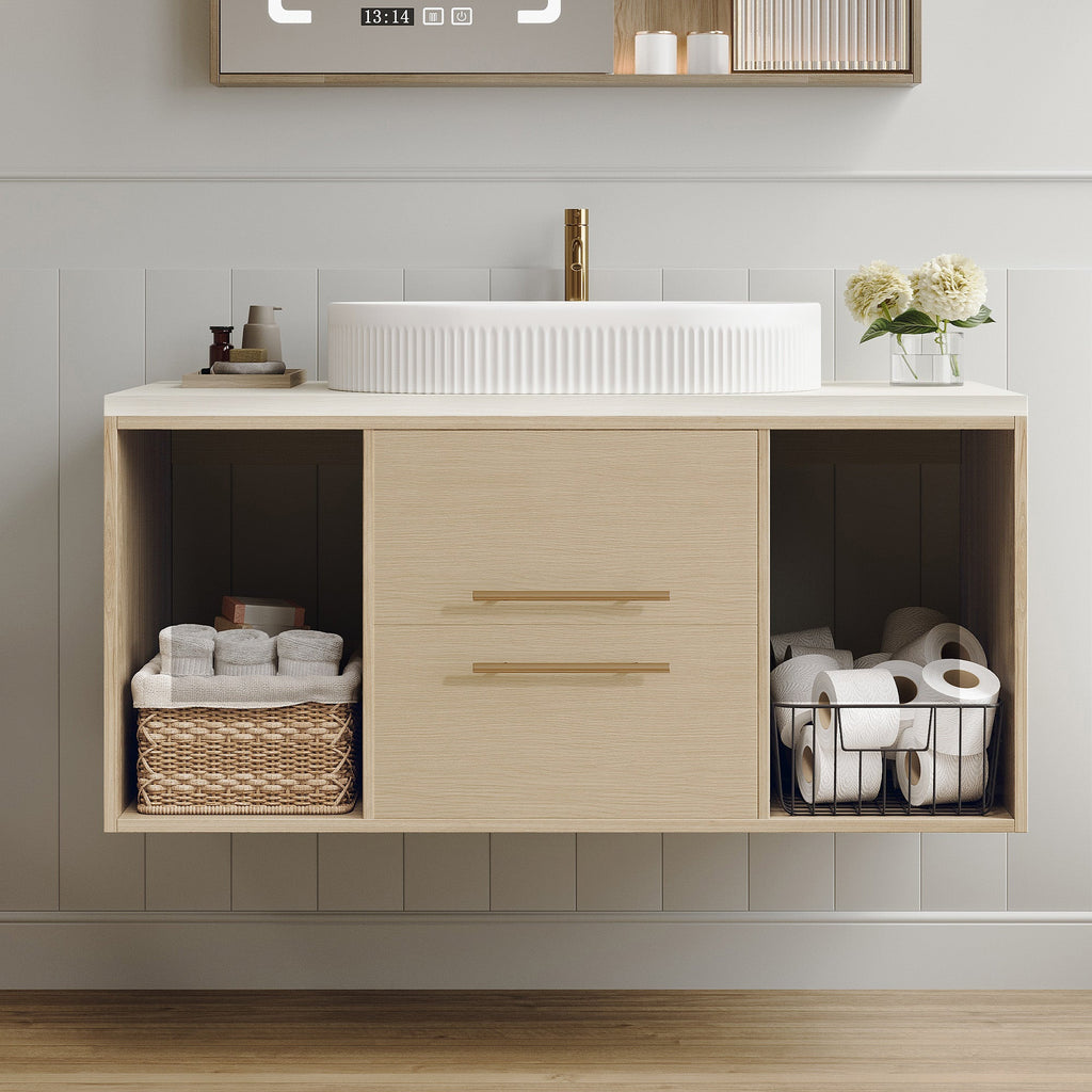 Modern 39.3 Wall-Mounted Bathroom Vanity