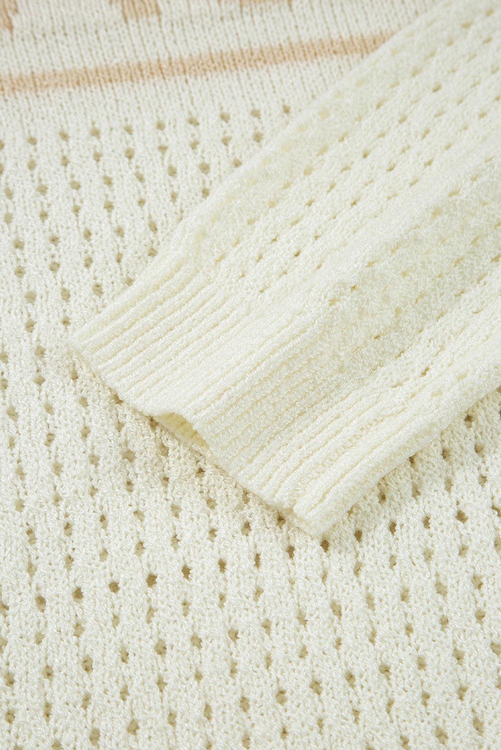 BEACH Hollow Out Knit Dolman Sleeve Sweater