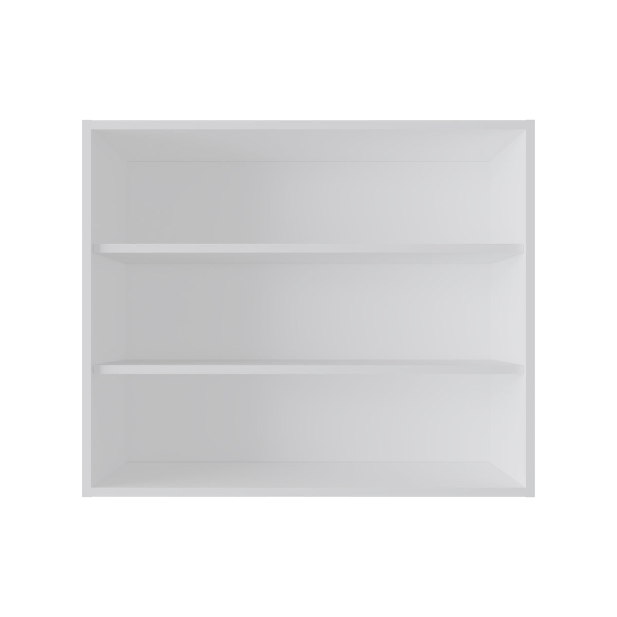 Chinle Wall Cabinet in Melamine with Open Storage
