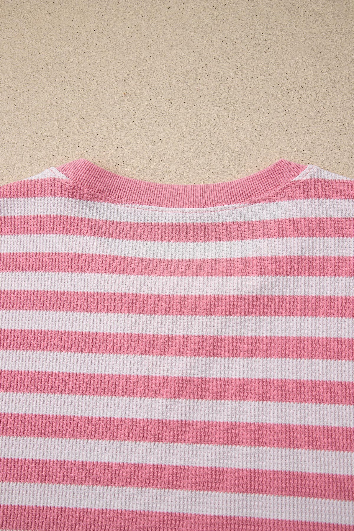 Stripe Puff Sleeve T-Shirt & Drawstring Shorts Set