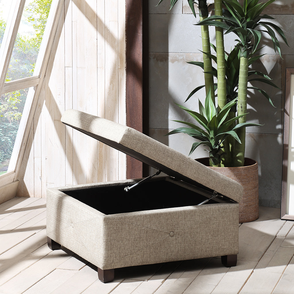 Soft Close Storage Ottoman