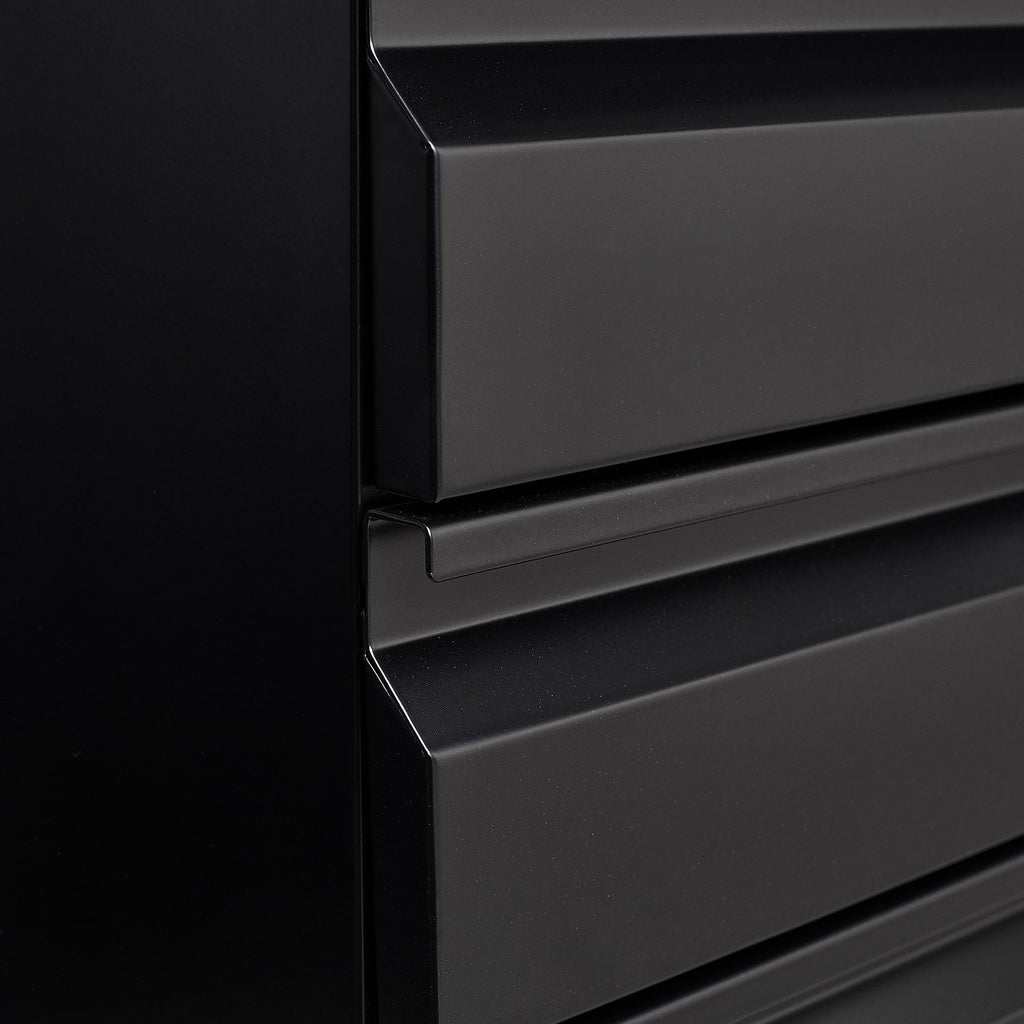 3-Drawer Mobile Filing Cabinet with Lock