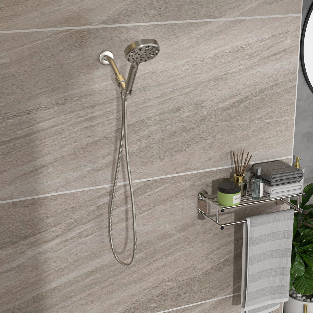 Multi Function Adjustable Hand Shower - 8-Function in Brushed Nickel