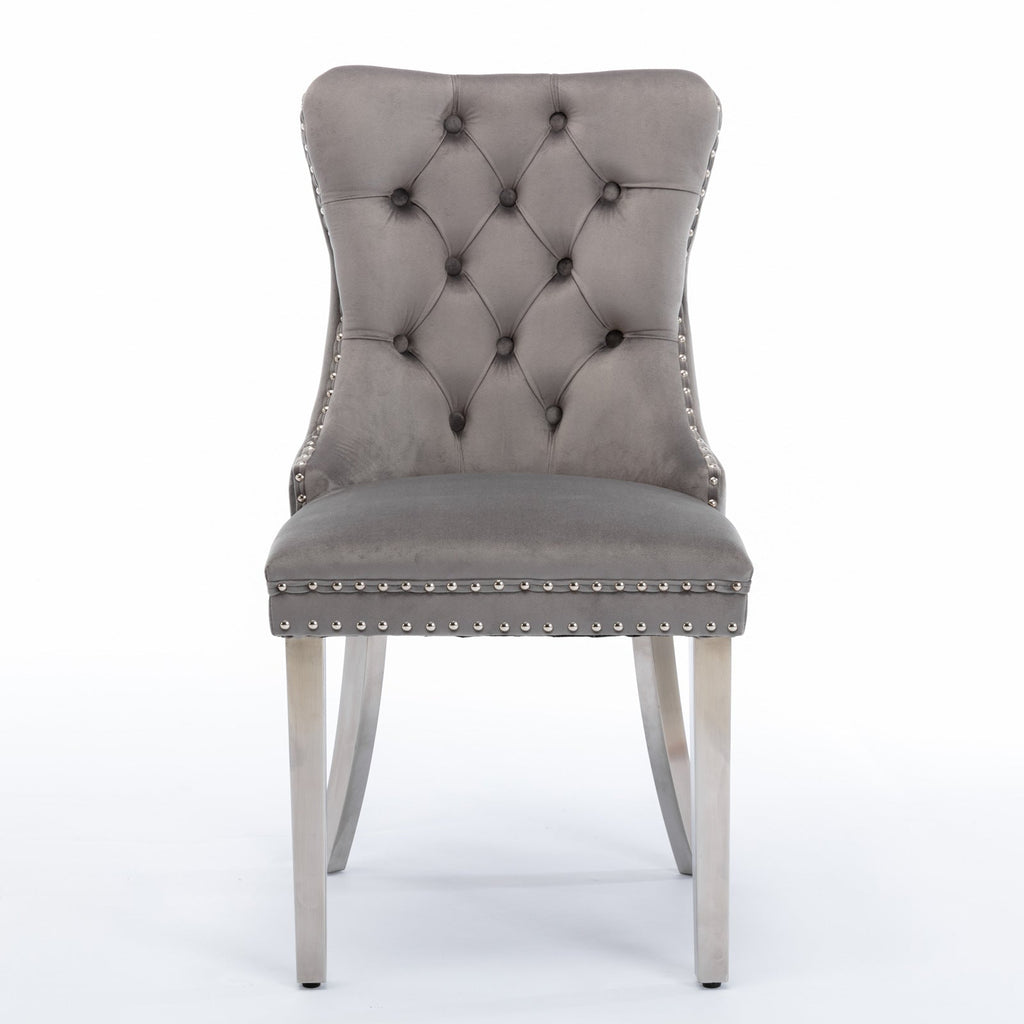 Nikki Collection High-End Tufted Velvet Dining Chair