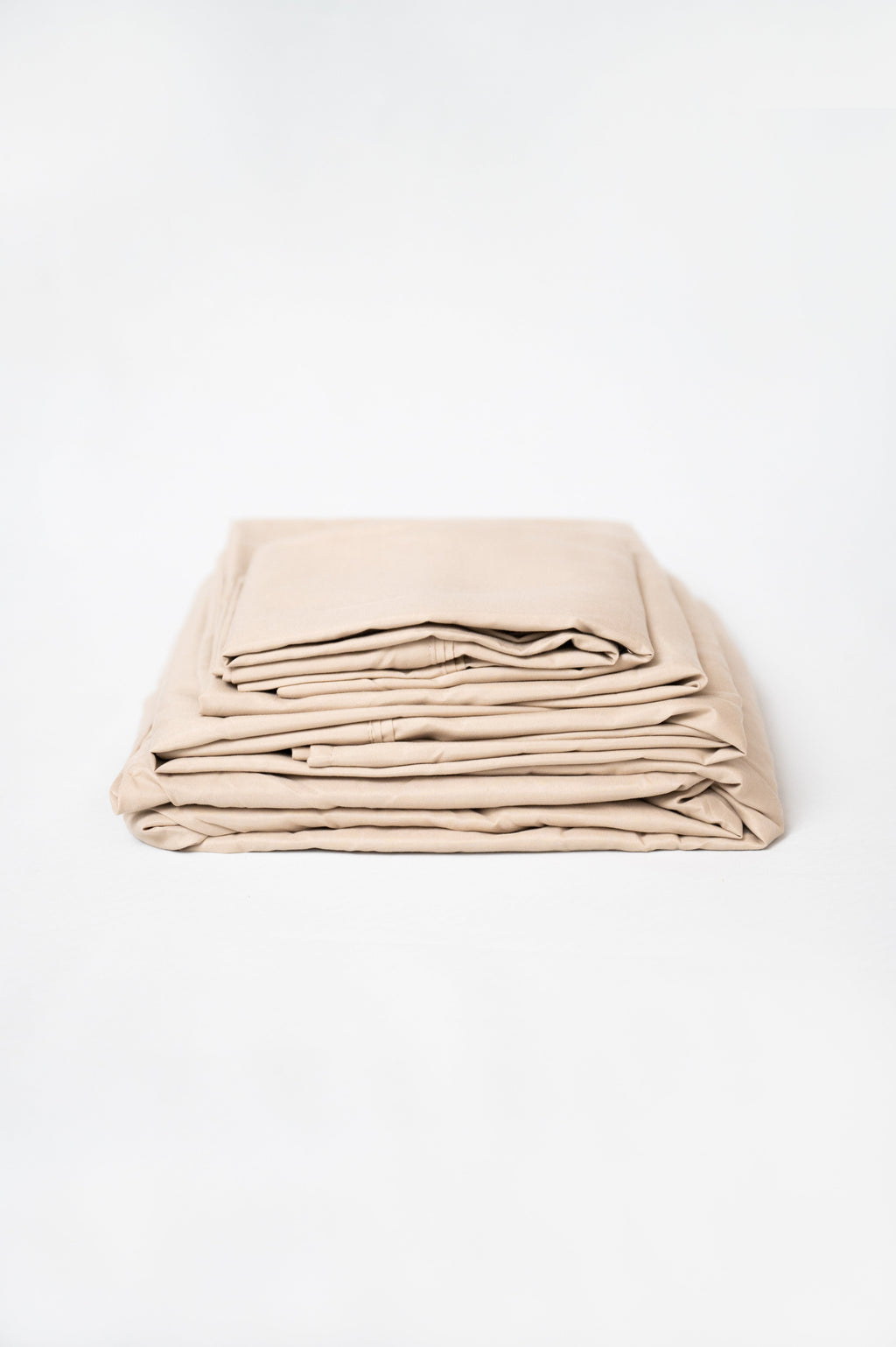Omne Sleep 4-Piece Khaki Brushed Microfiber Twin Sheet Set