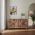 Cabinet with 4 Doors and Open Shelves