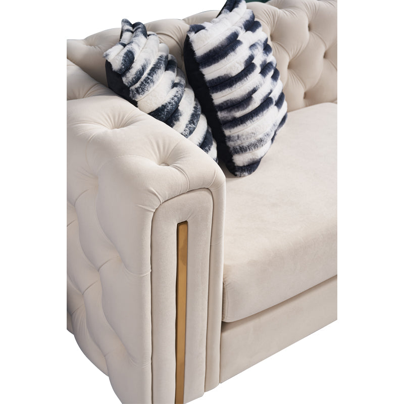Chesterfield Modern Tufted Velvet Living Room Sofa