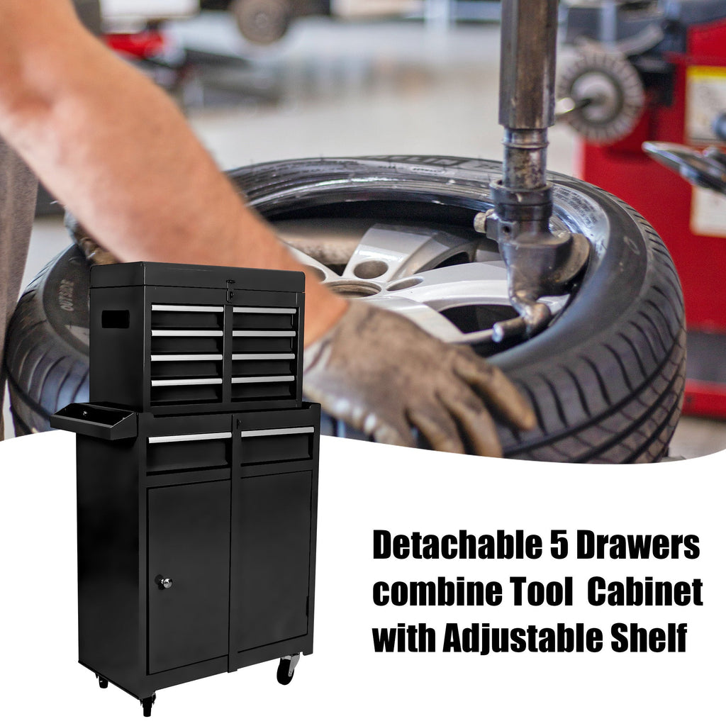 5-Drawer Rolling Tool Chest Organizer