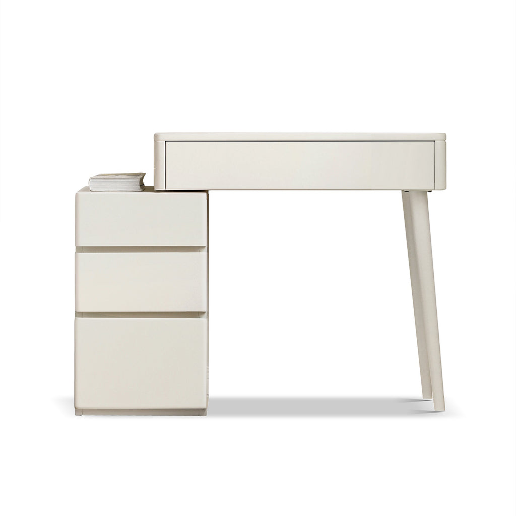 Solid Liriodendron Dresser Table with Stool