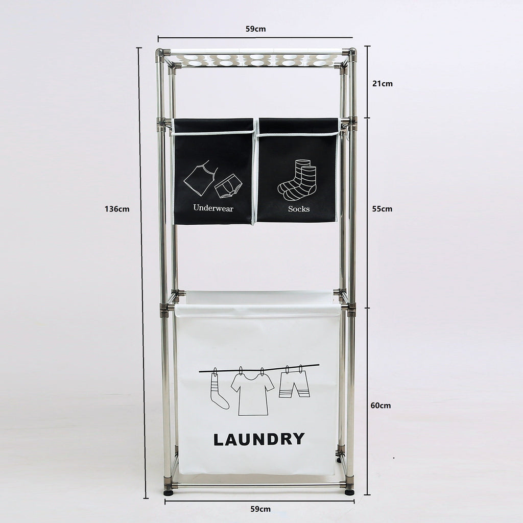 Laundry Hamper 3 Tier Laundry Sorter