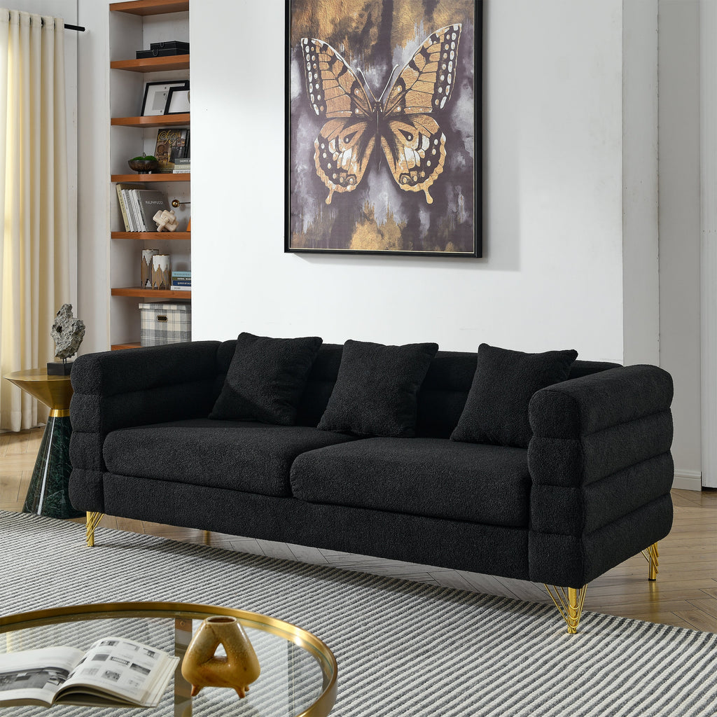 81 Inch Oversized 3 Seater Sectional Sofa