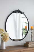 Classic Design Mirror with Round Shape and Baroque Inspired Frame