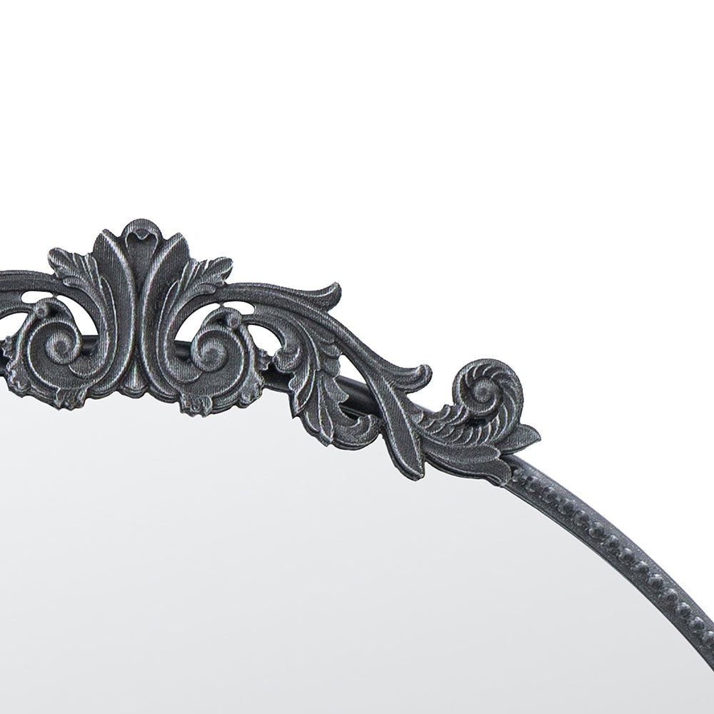 Classic Design Mirror with Round Shape and Baroque Inspired Frame