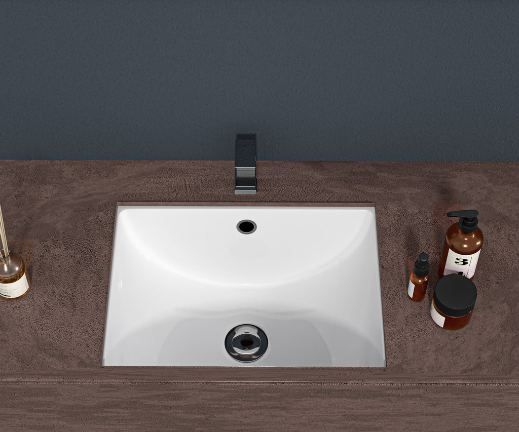Modern Undermount Ceramic Bathroom Sink