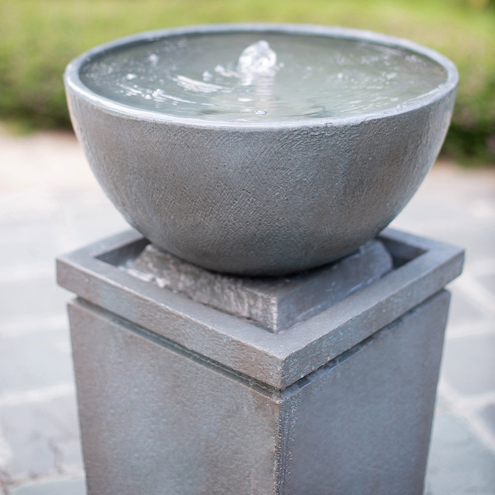 44.5" Polyresin Water Fountain