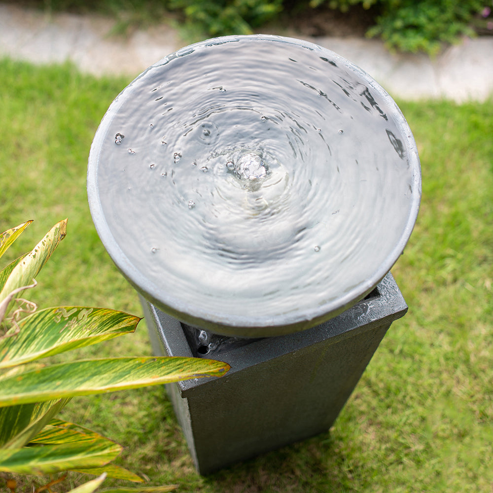 44.5" Polyresin Water Fountain