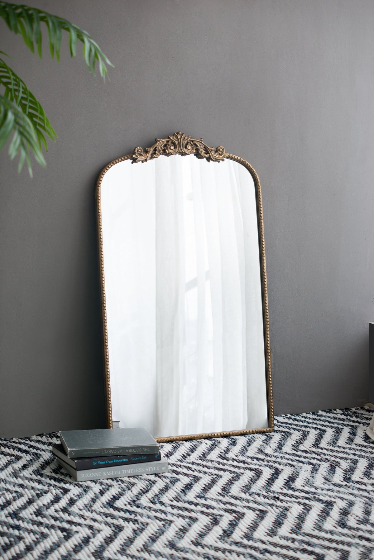 24" x 42" Gold Arch Mirror