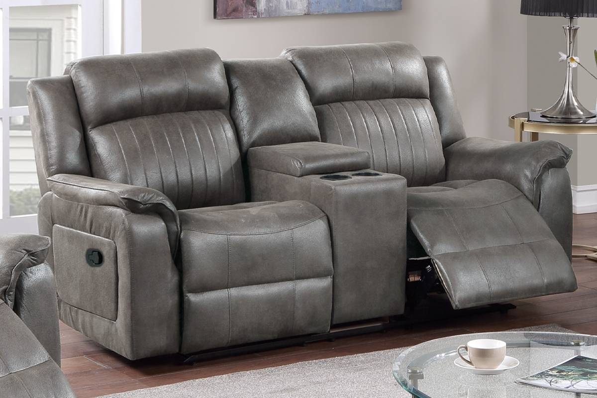 Contemporary Style Manual Motion 3pc Living Room Set