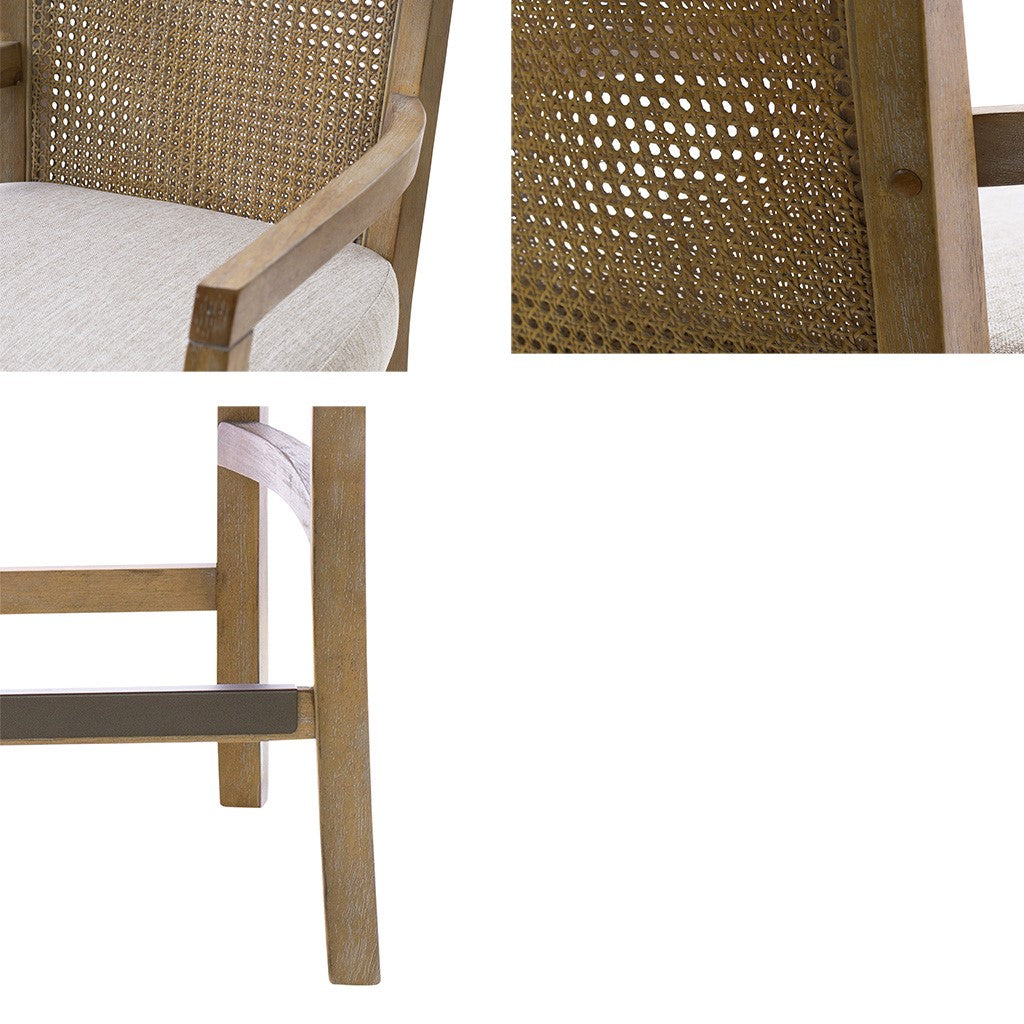 Cane Back Counter Stool