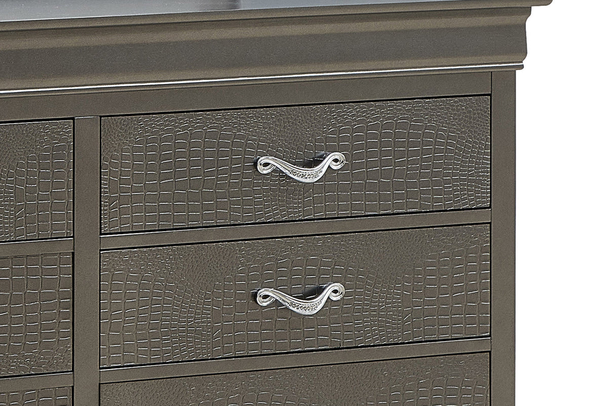 Sophisticated Metallic Dresser